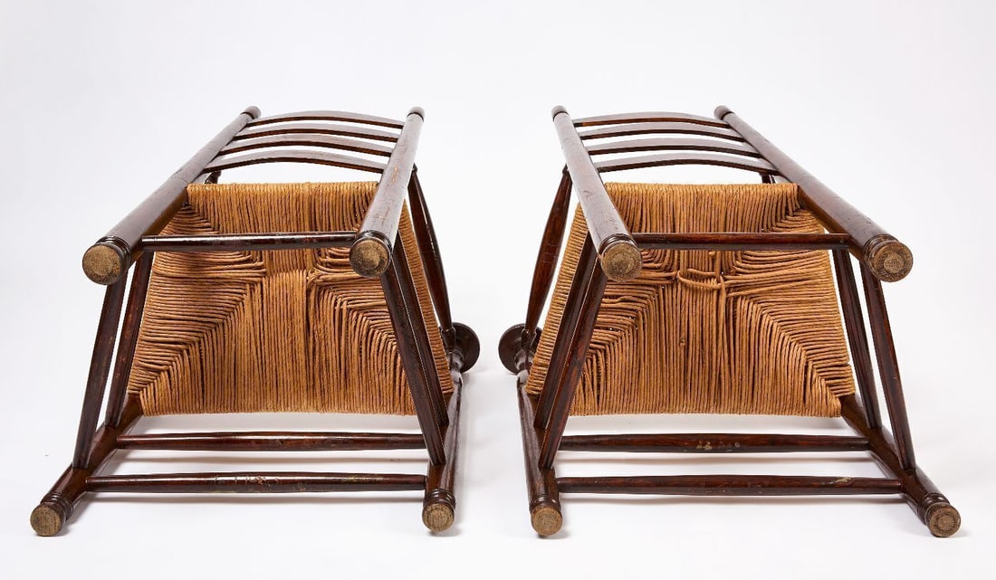 Pair of Ladder-Back Armchairs - 5