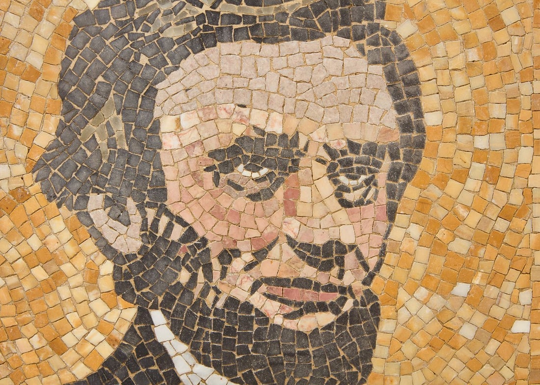 Tile Mosaic Portrait of Abraham Lincoln - 2