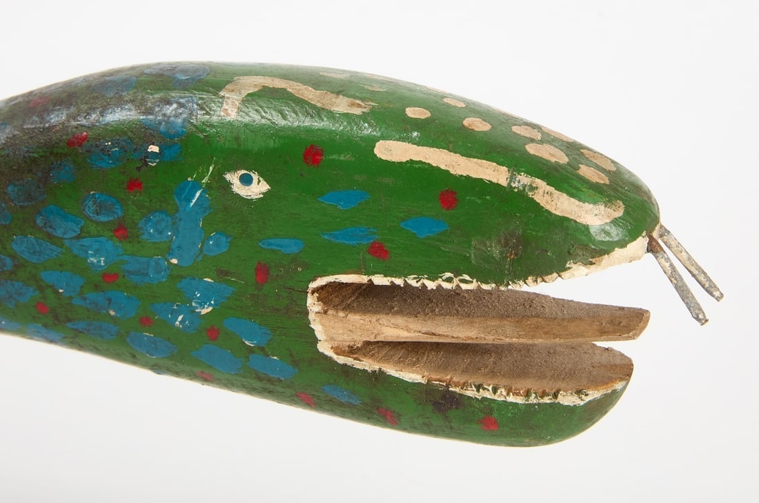 Folk Art Lake Monster Machete - 2