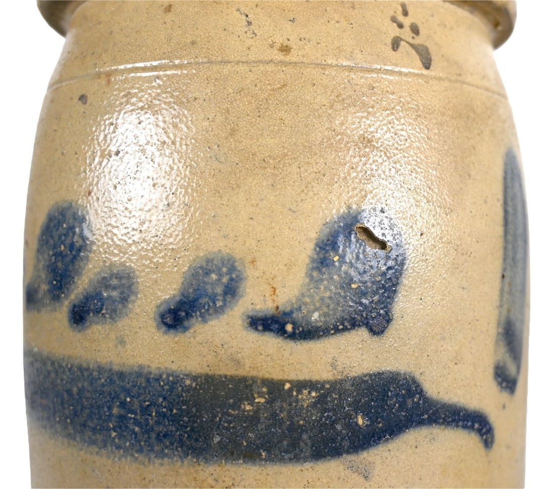 Country Converted Stoneware Vase Lamp - 6