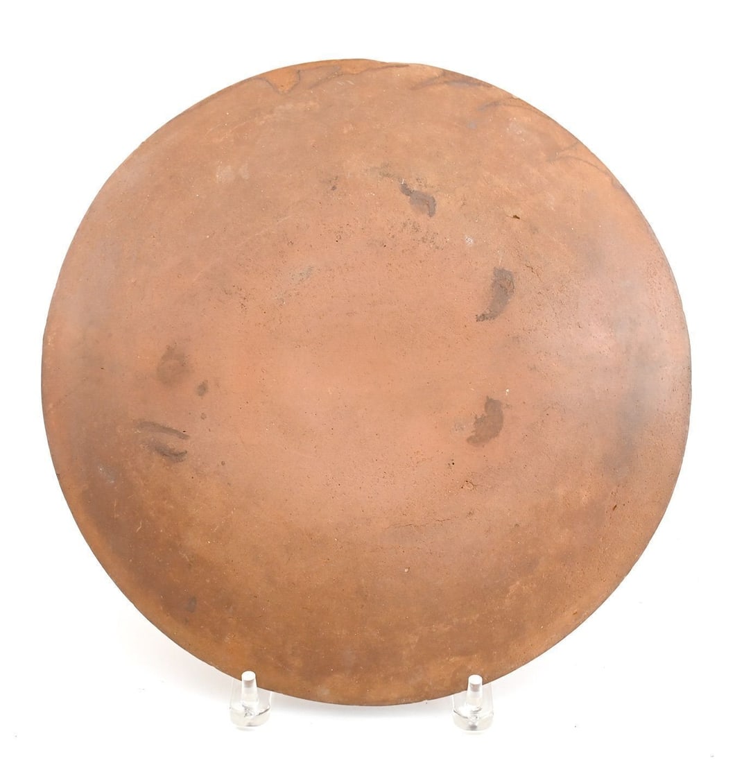 Redware Jar and Slip 'Smoker' Charger - 9