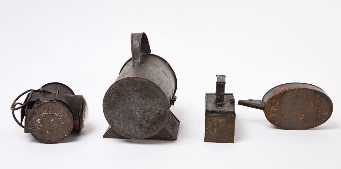 Four Early Tin Lanterns - 4