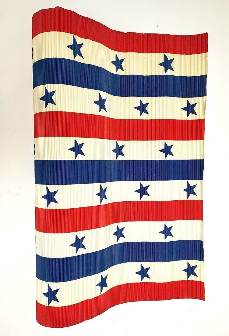 Two American Flags, Star Field Banner, and Patriotic Bunting - 5