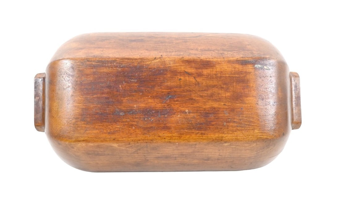 Painted Document Box and Carved Trencher - 10