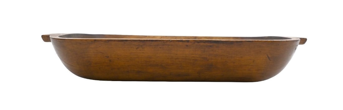 Painted Document Box and Carved Trencher - 8
