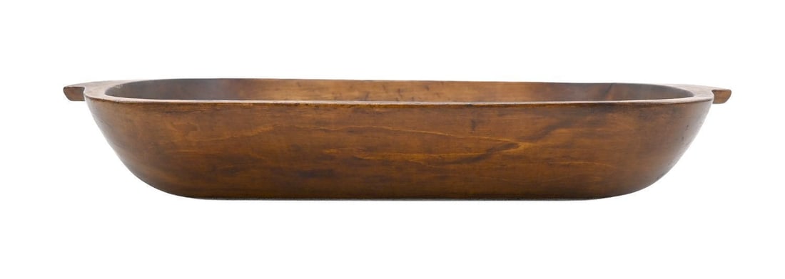 Painted Document Box and Carved Trencher - 9