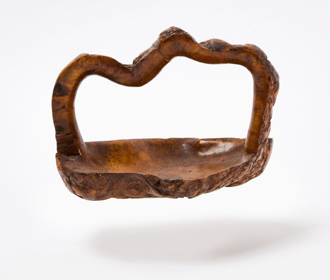 Burl Handled Basket - 2