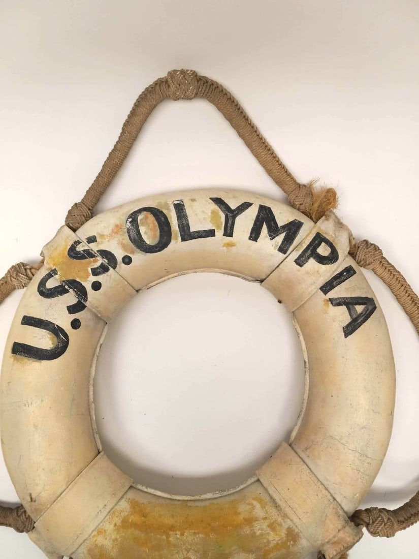 US Naval Station - USS Olympia Life Preserver - 2