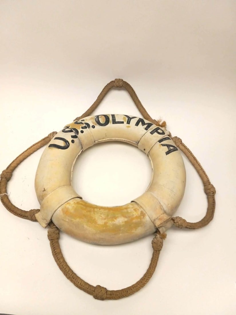 US Naval Station - USS Olympia Life Preserver - 3