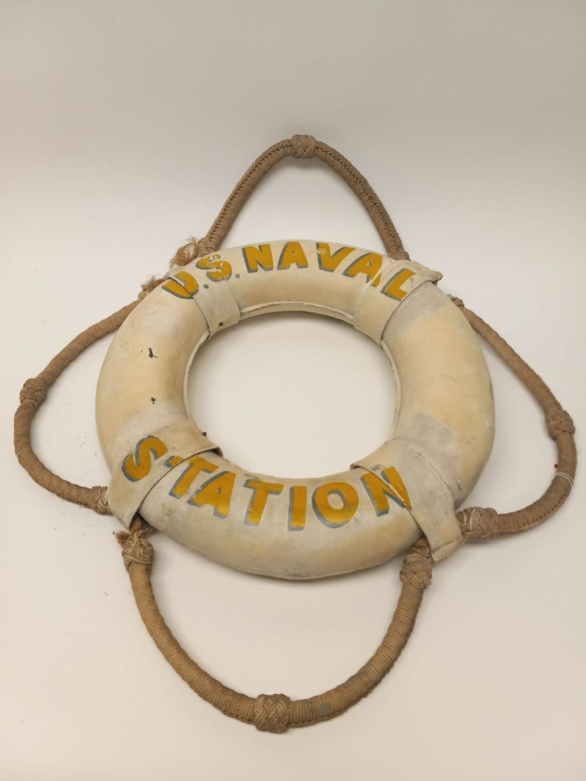 US Naval Station - USS Olympia Life Preserver - 4