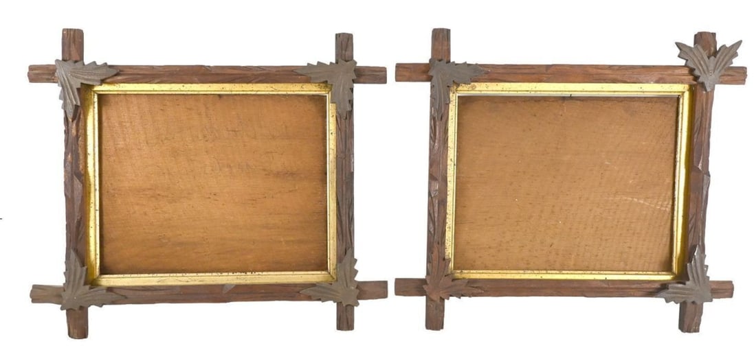 Group of Folk Art Objects, Including Theorems and Adirondack Frames - 5