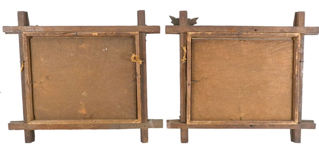 Group of Folk Art Objects, Including Theorems and Adirondack Frames - 6