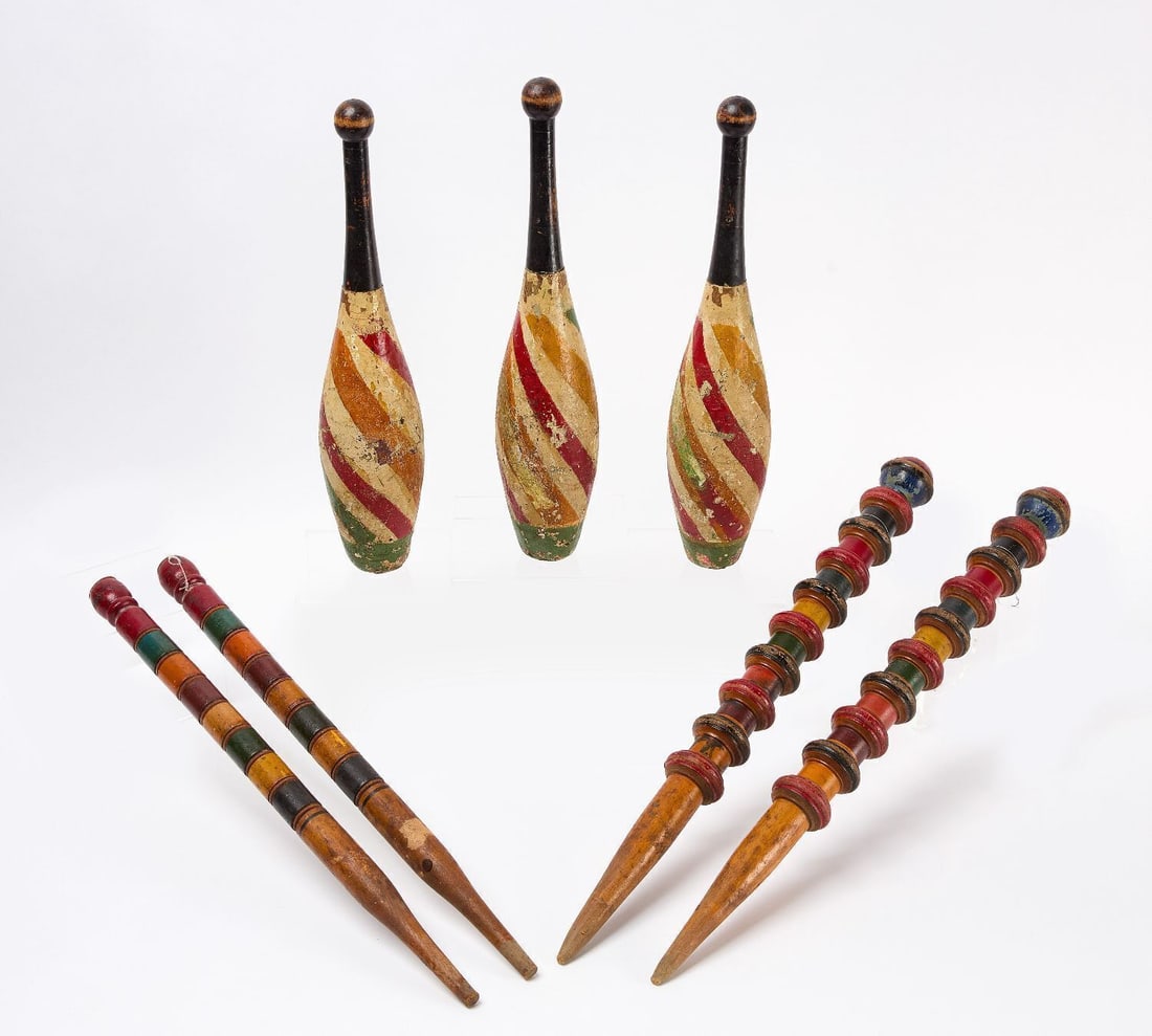 Group of Pins and Juggling Clubs - 2
