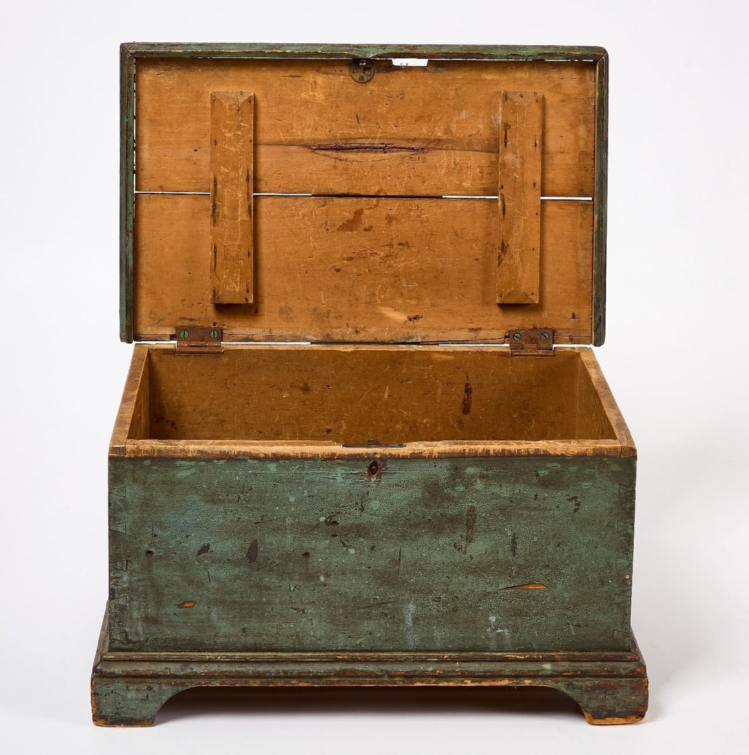 Diminutive Chest in Green Paint - 2