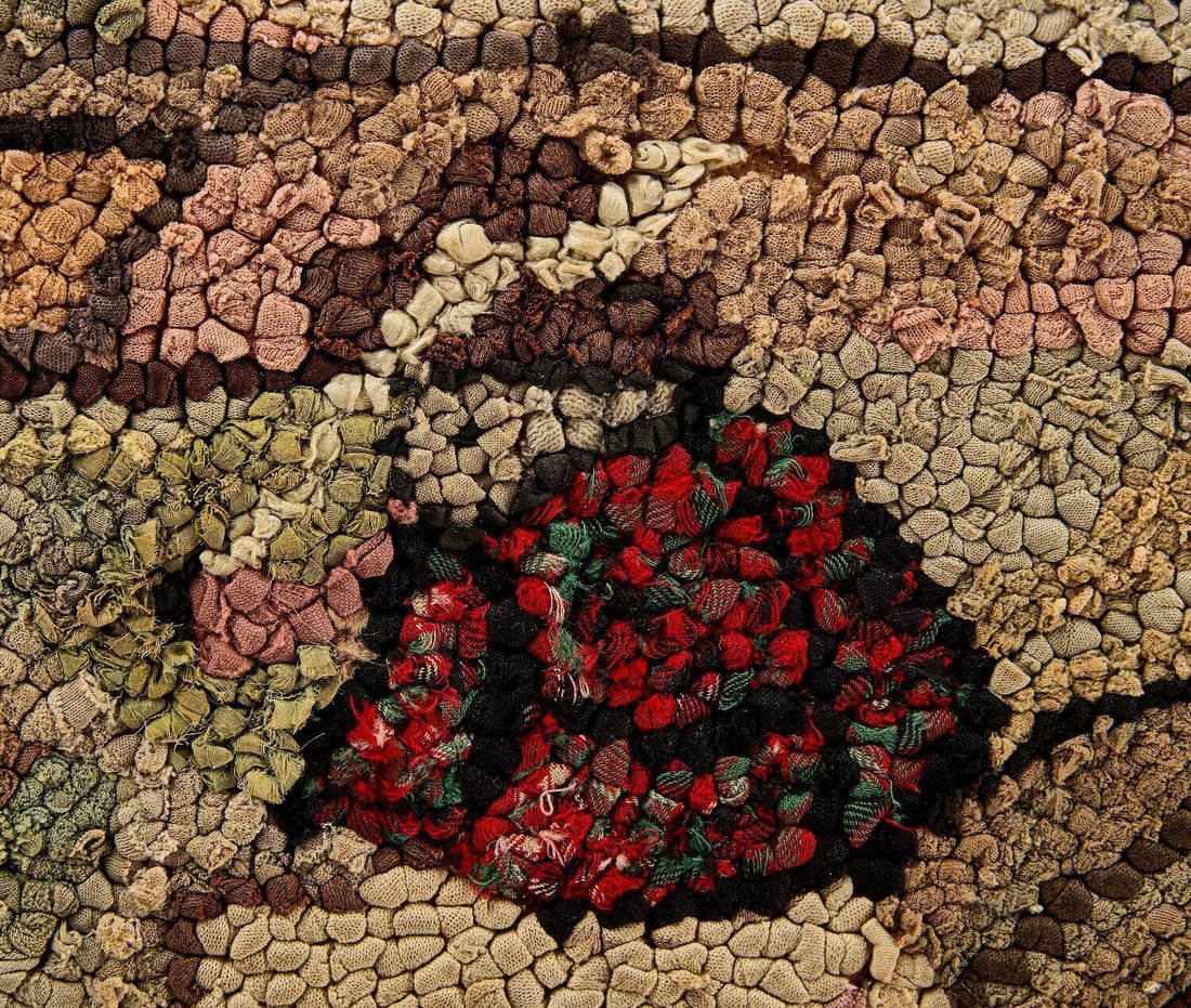 Hooked Rug with Cottage - 2