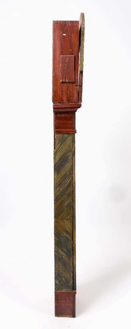R. Hartmann Paint-Decorated Tall Clock - 3