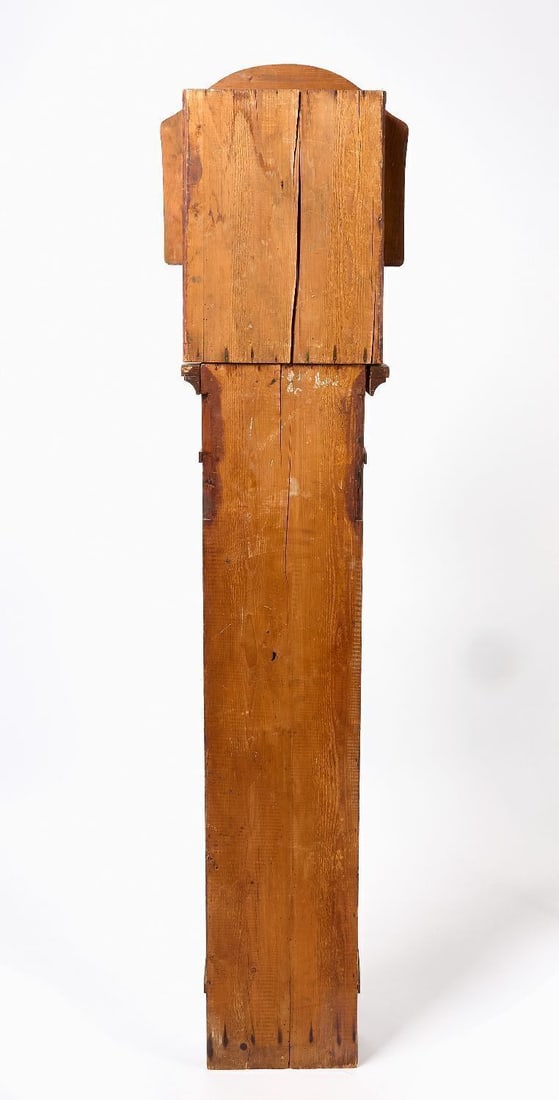 R. Hartmann Paint-Decorated Tall Clock - 4