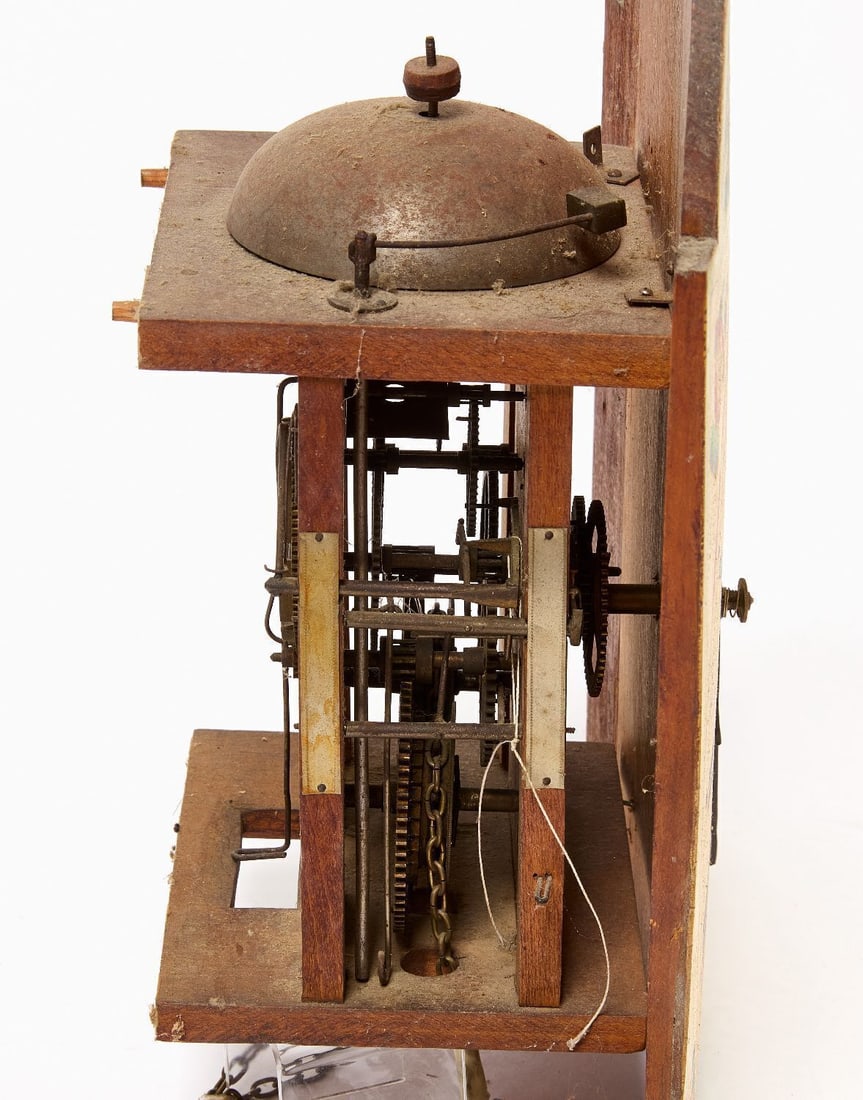 R. Hartmann Paint-Decorated Tall Clock - 8