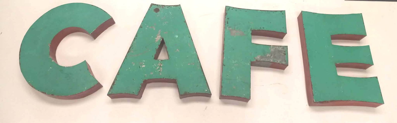 Set of Metal Letters - CAFE or FACE - 4