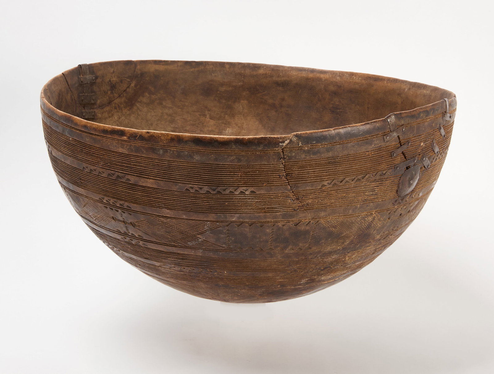 Native American Menominee Burl Bowl - 2