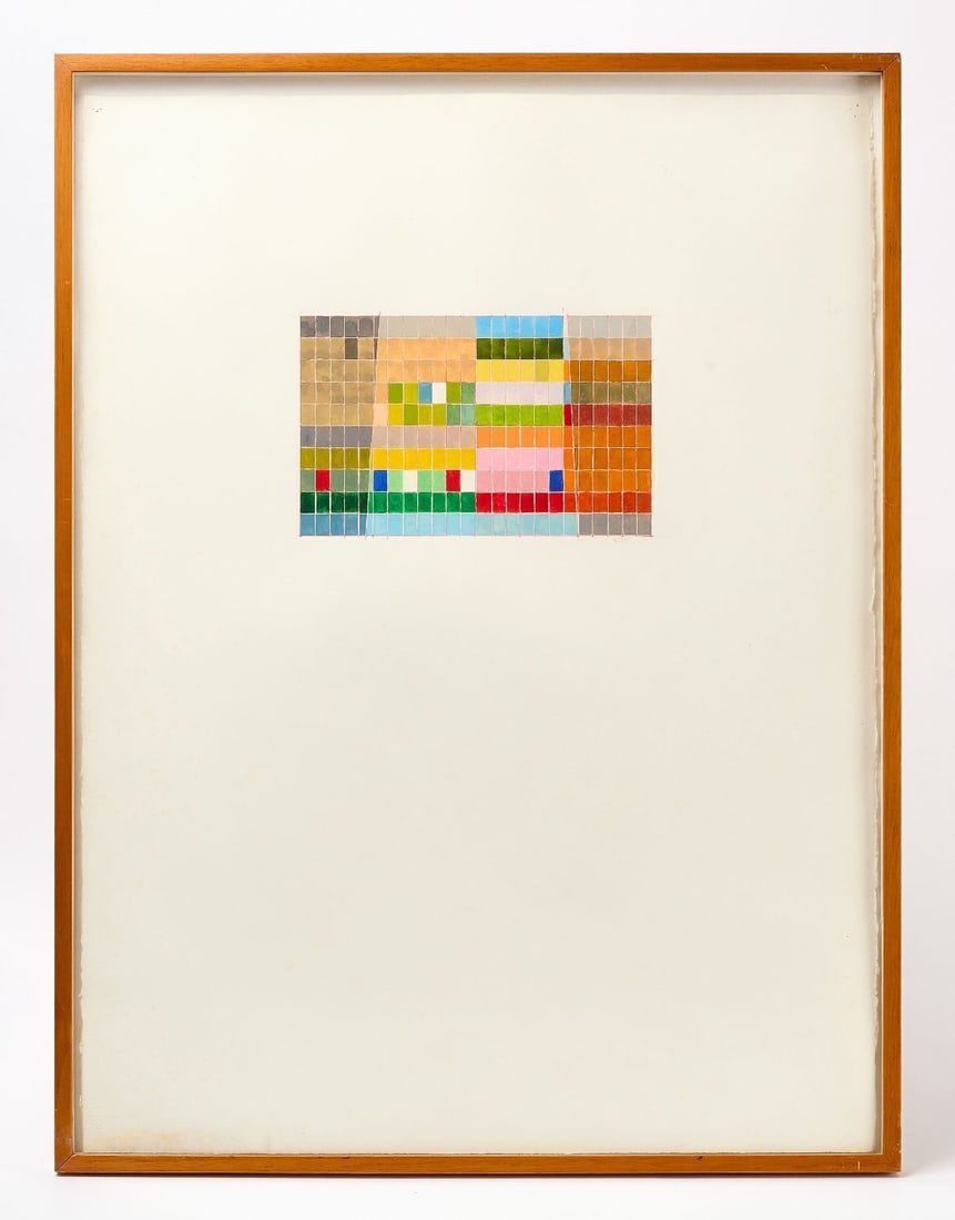 David Pease - 'Key Incident' Sampler: David Pease (American, 1932–2018), 'Key Incident', April 1994. Gouache on paper. Part of Pease's "Key Incidents" sampler works. Signed to center-right. From David's