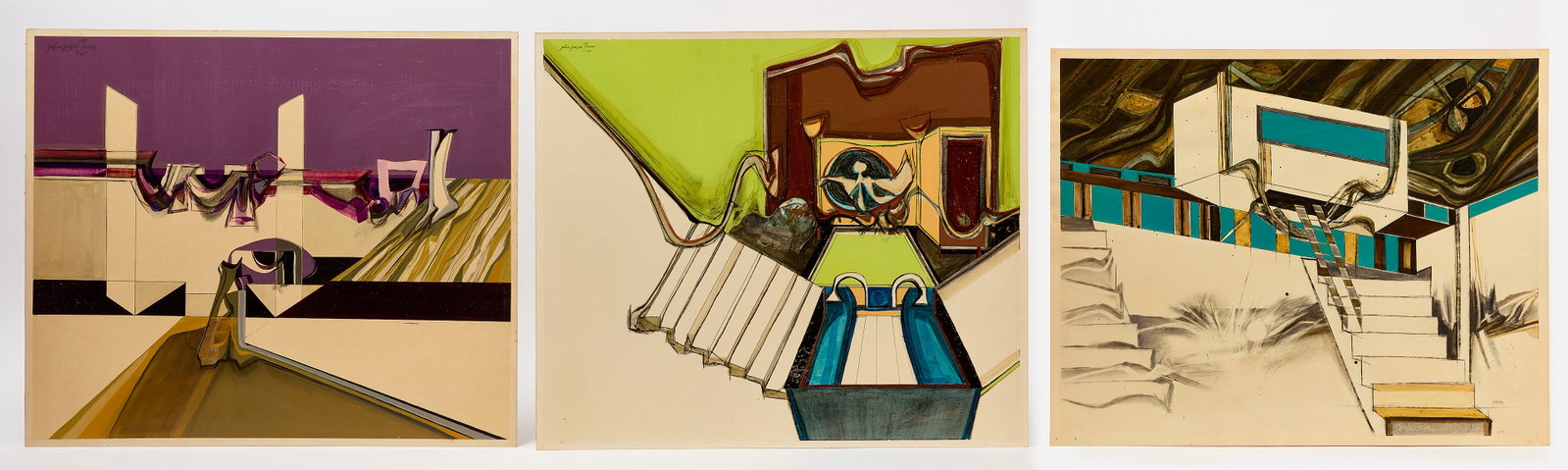 Group D - Three Julie Jensen Pease Works (1 of 3)