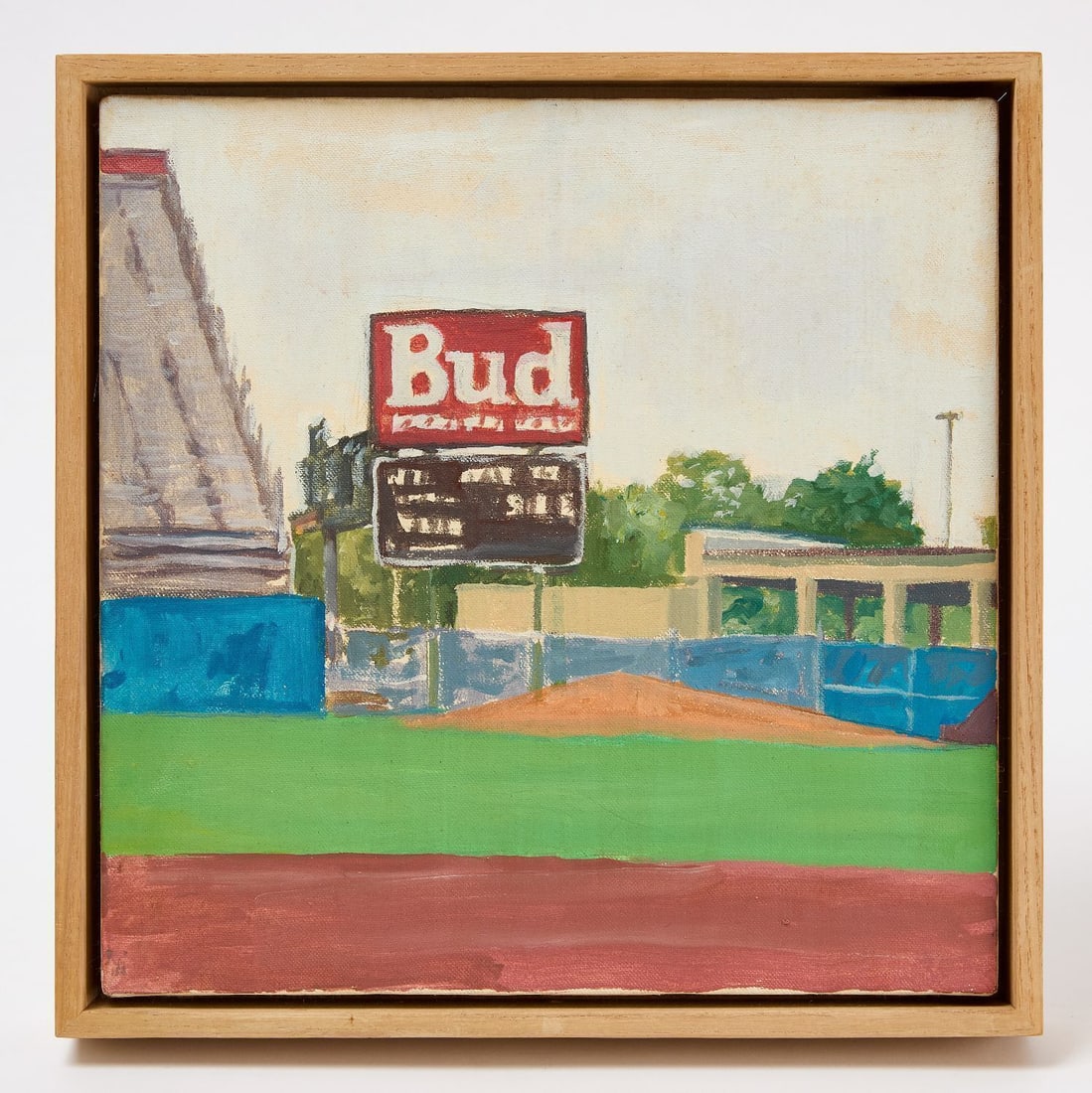 John Hull - 'Pitcher's Mound': John Hull (American, b.1952), Pitcher's Mound. Acrylic on canvas. Titled, signed and dated verso. 1989 H: 12 in. W: 12 in. Exhibited: Grace Borgenicht Gallery, New York, NY, 1980s.