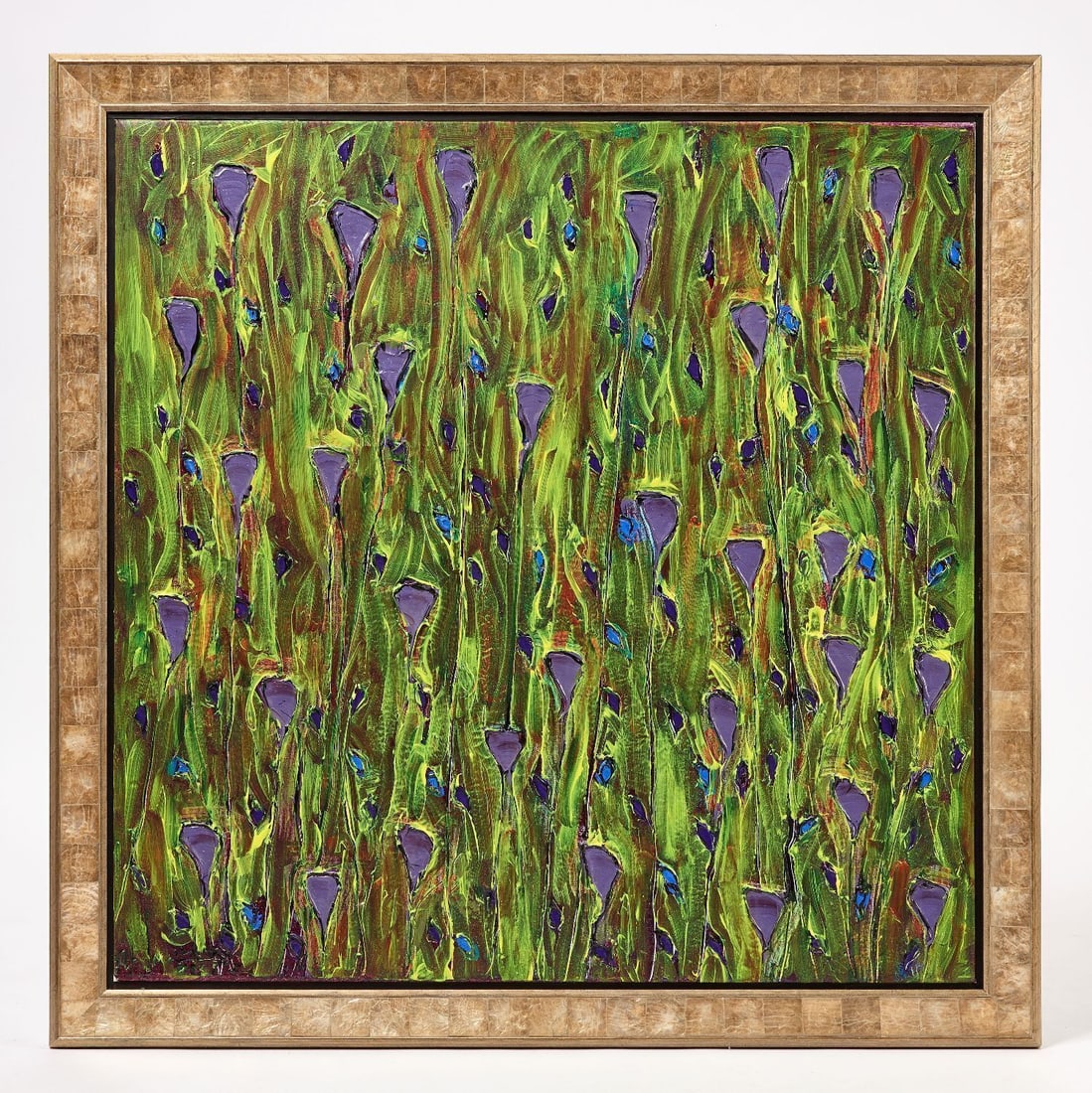 Ernesto Villanueva - Abstract Summer Garden with Violet Blooms (1 of 3)