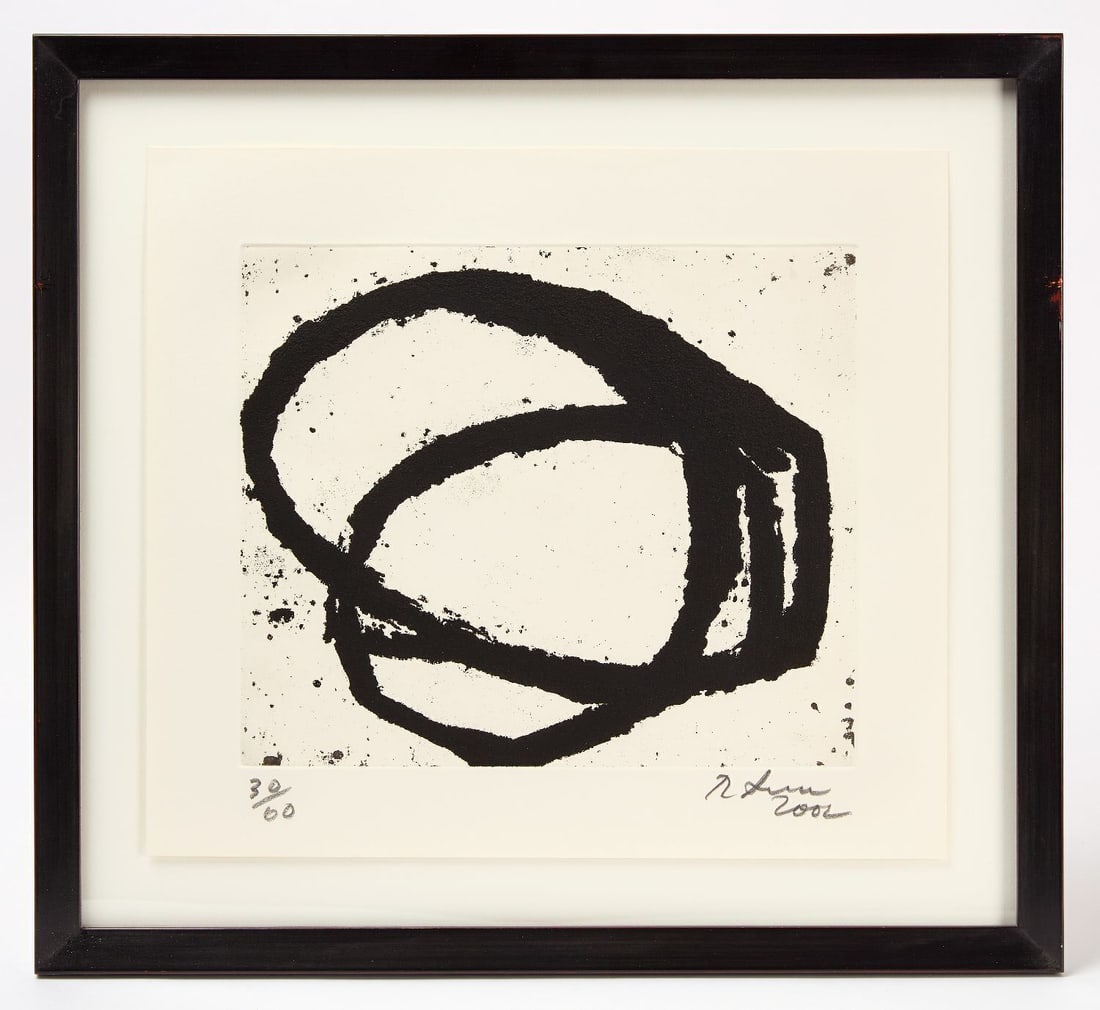 Richard Serra - Venice Series Notebook 2001, Plate #12: Richard Serra (American, 1938-2024) Venice Series Notebook, 2001, Plate #12, Edition of 30/60. Copper plate etching on Arches paper. Original 18 unique plated published by Gemini G.E.L., Los Angeles, 