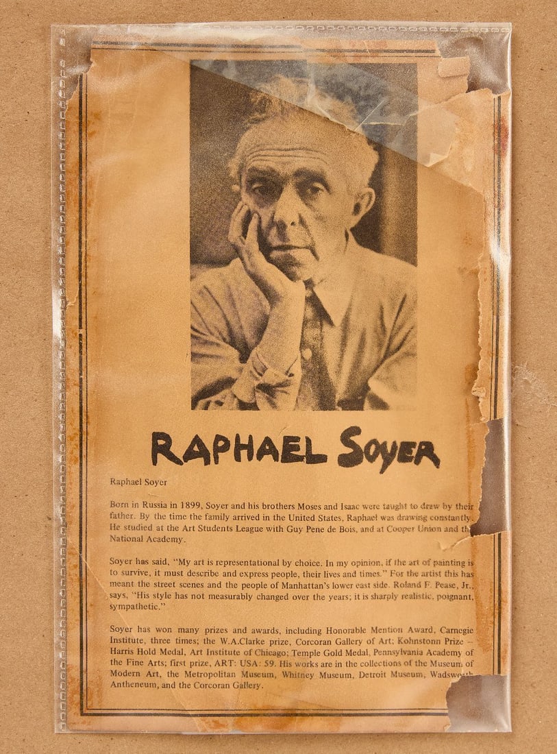 Raphael Soyer - "Behind Screen" - 3
