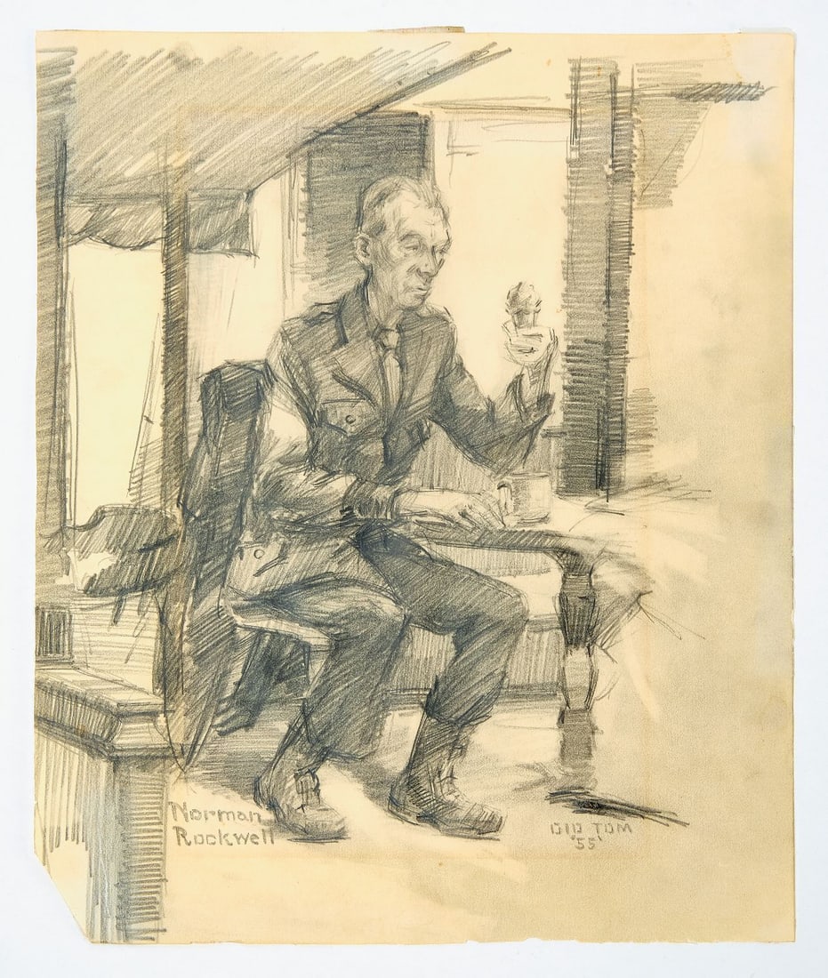 Norman Rockwell, Attributed - 'Old Tom' - 4
