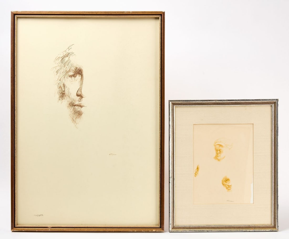 AB Jackson - Two Works on Paper, including 'Manscape' (1 of 3)