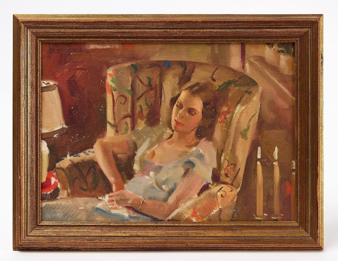 Lyman Anderson - Portrait of Verna Anderson in Armchair (1 of 2)