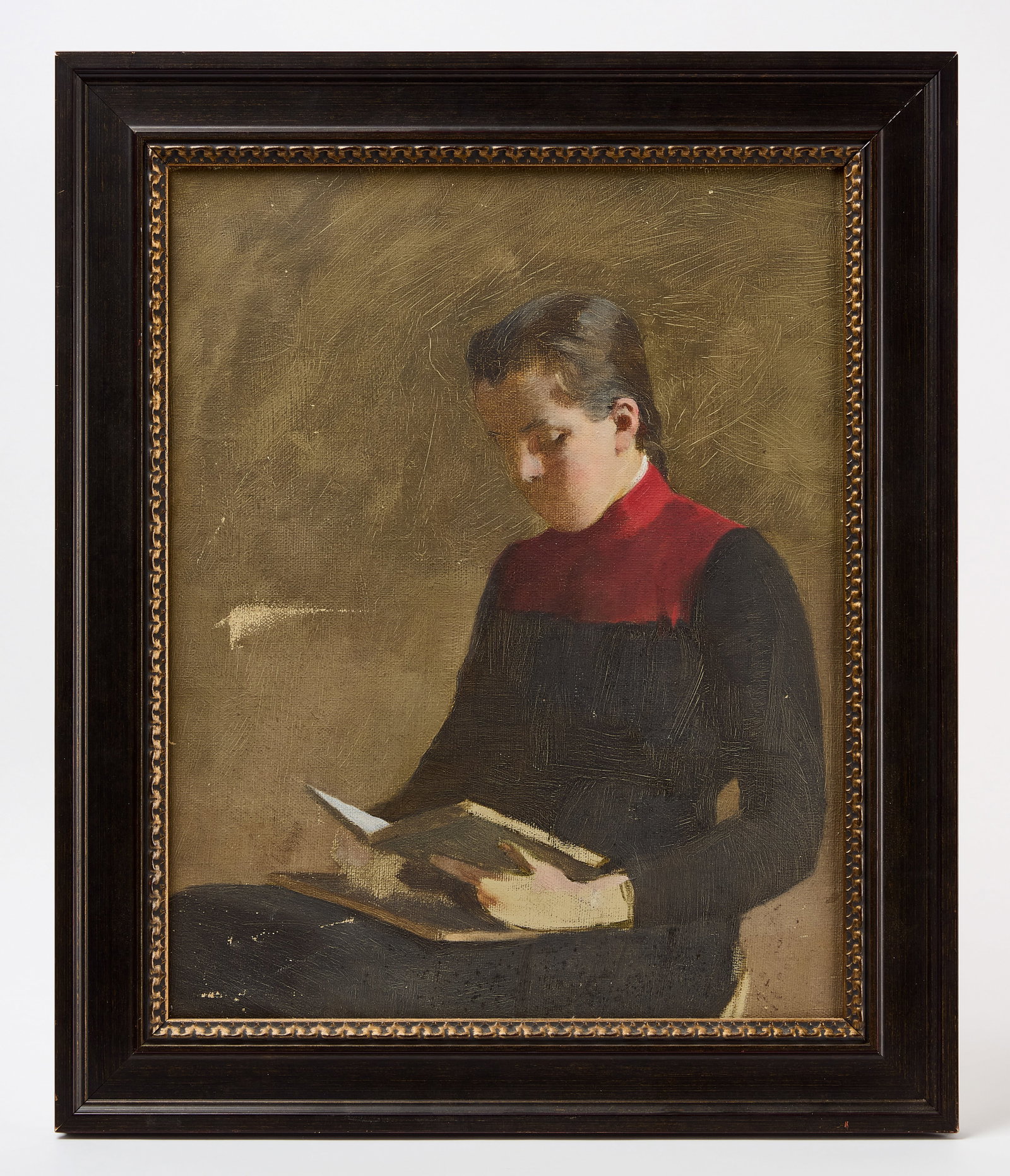 Fannie C. Burr - Portrait of Seated Girl with Book (1 of 2)