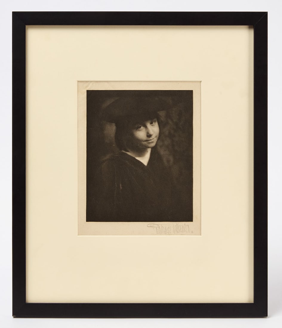 Signed Gertrude Kasebier "Dorothy" Portrait: Gertrude Käsebier (1852–1934), Portrait of "Dorothy", 1900. Signed by Käsebier to lower right in graphite. American, early 20th century. Sight: H 9 in. W 7-1/2 in. Frame: H 1