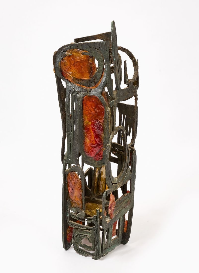 Brutalist Bronze Sculpture (1 of 3)