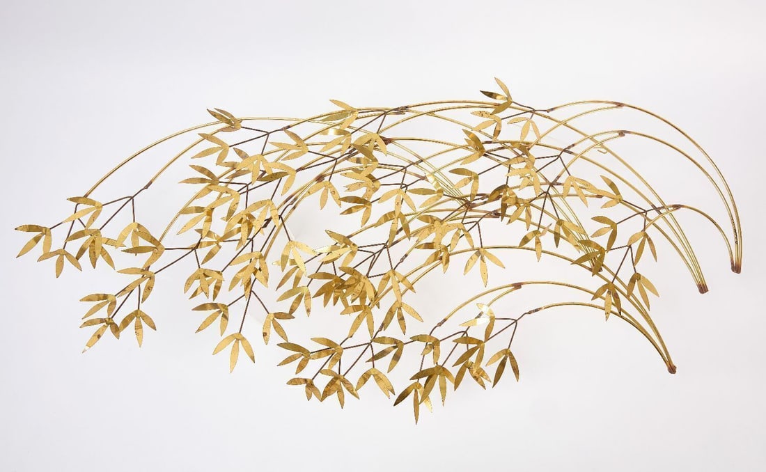 Curtis Jere 'Bamboo Leaves' Wall Sculpture (1 of 3)