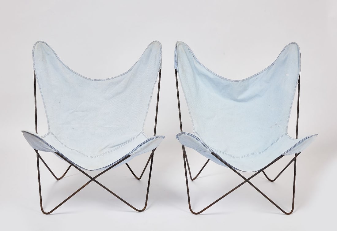 Pair of Hardoy Butterfly Chairs (1 of 3)