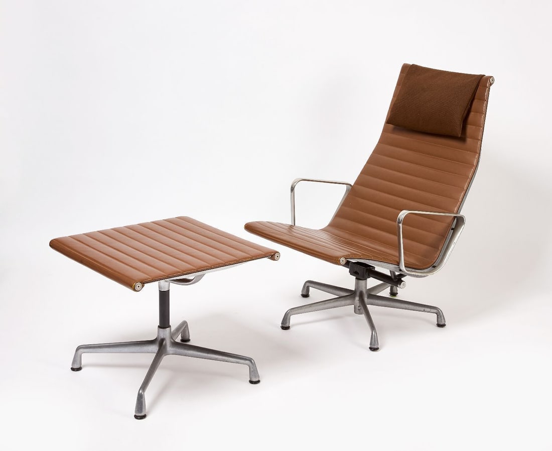 Eames for Herman Miller - Aluminum Group Lounge Chair and Ottoman (1 of 6)