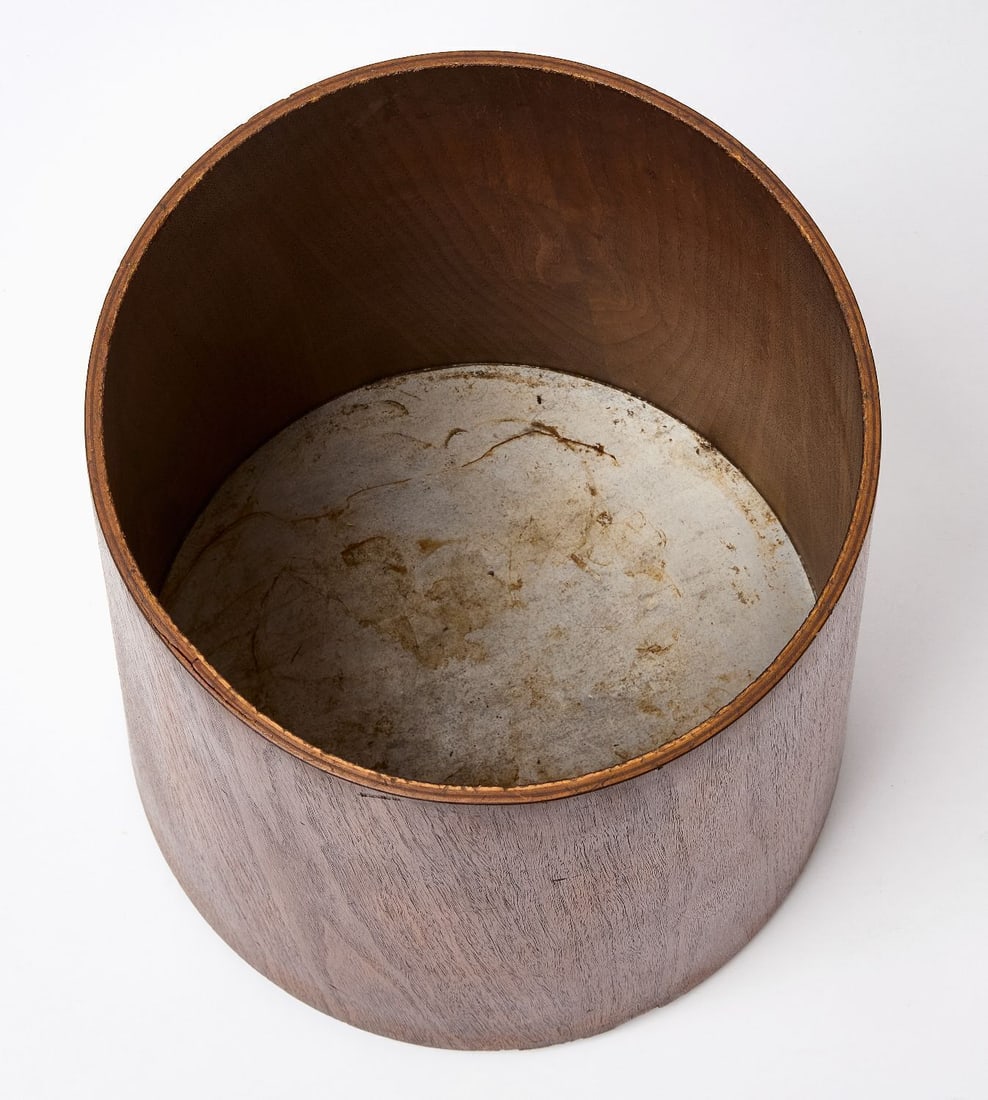 Jens Risom Walnut Wastepaper Basket - 3