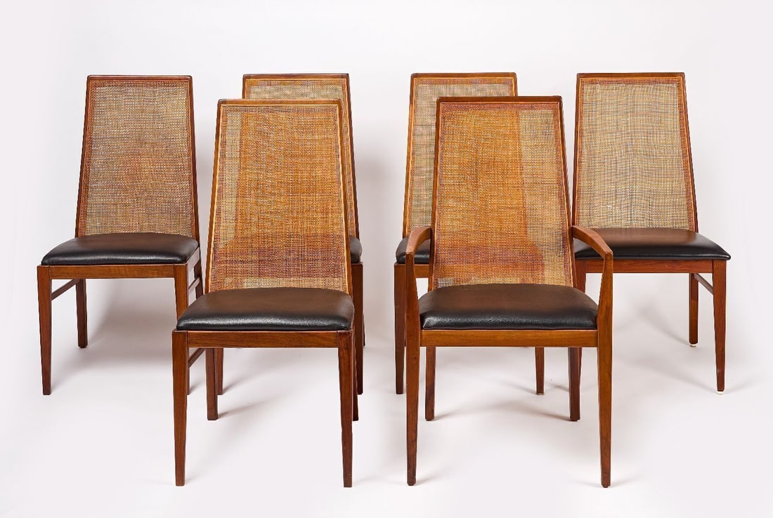 Set of Six Dillingham Cane-Back Dining Chairs (1 of 6)