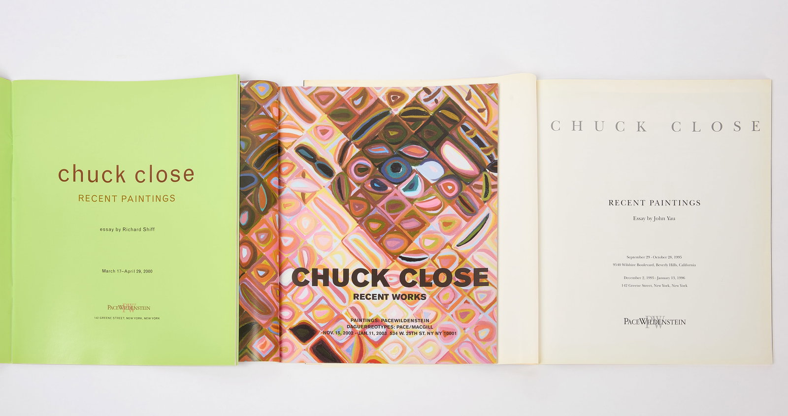 Three Chuck Close Exhibition Publications - 2