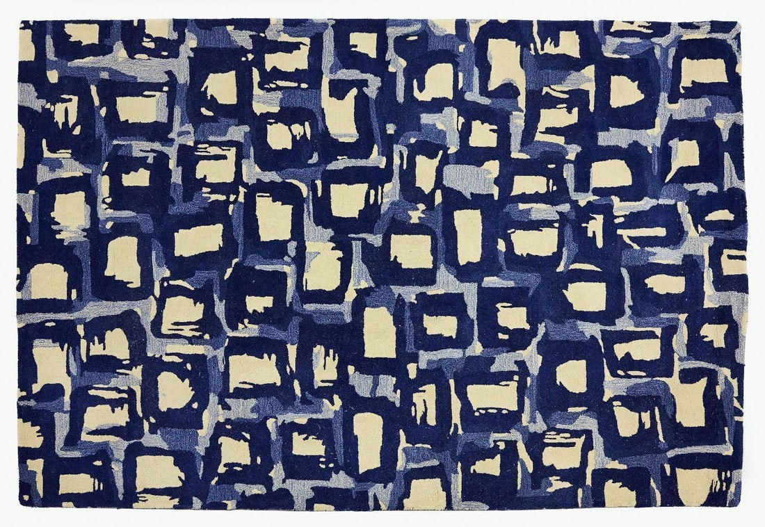 William Yeoward Rug: William Yeoward rug. L 78-3/4 in. W 118 in.