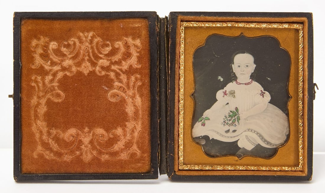 Folk Art Daguerreotype of a Prior-Hamblin School Portrait (1 of 3)