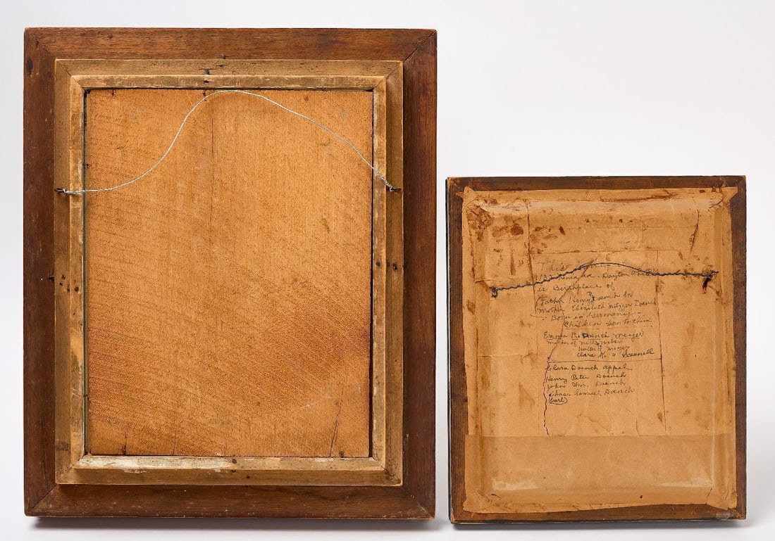 Two Large Framed Tintypes - 2
