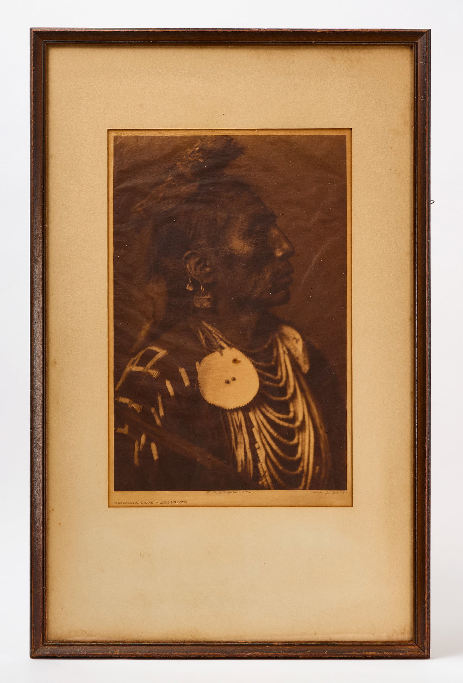 E. S. Curtis - Portrait of Medicine Crow Apsaroke, 1908 (1 of 2)