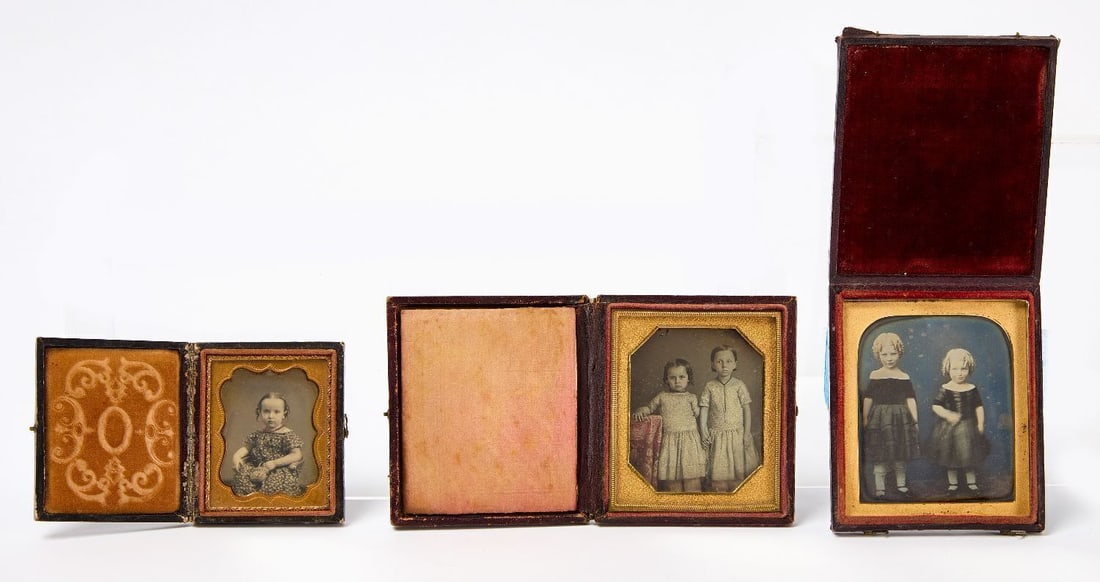 Three Tinted Daguerreotypes of Children (1 of 2)