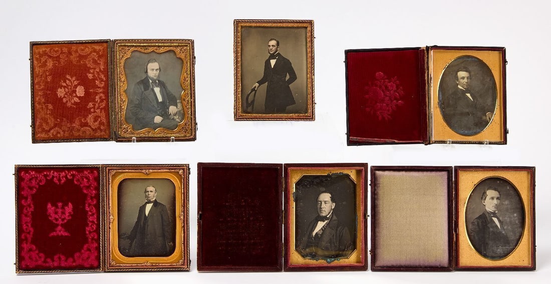 Six Half Plate Dagurreotypes of Men (1 of 2)