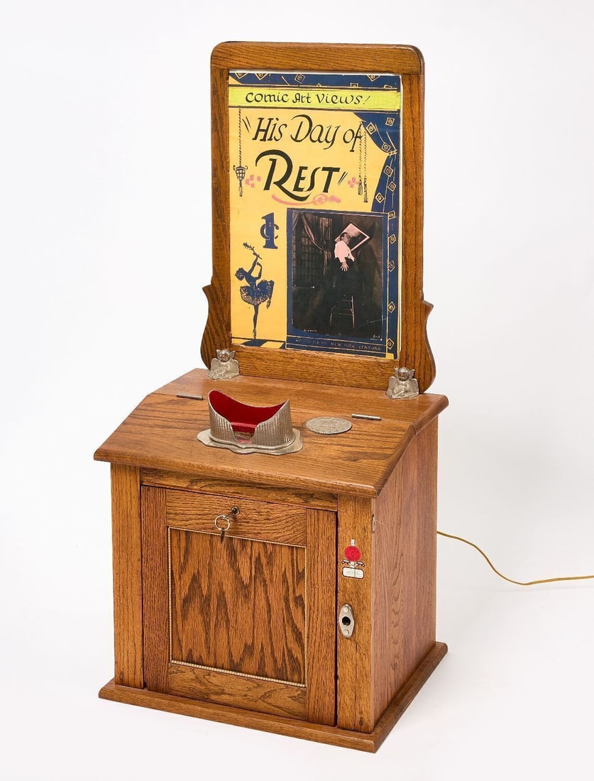 Mills 1-Cent 'His Day of Rest' Stereo-Scope Viewer (1 of 3)