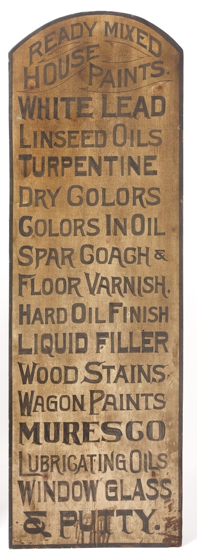 Early General Store Trade Sign (1 of 2)